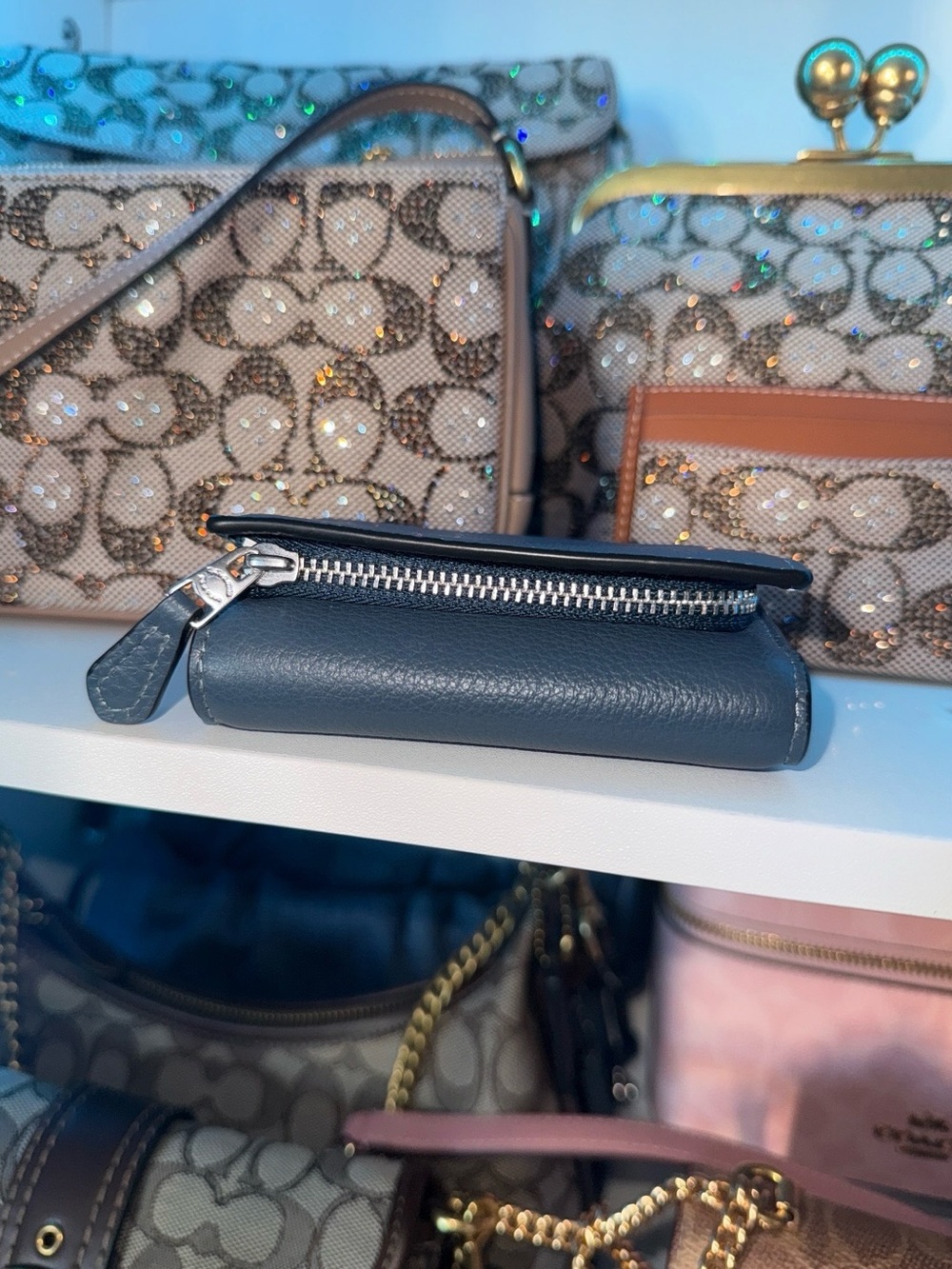 Coach Smooth Leather Micro Wallet - Picture 2 of 8